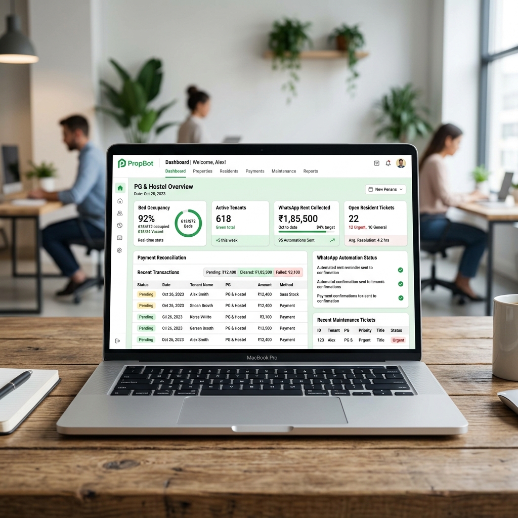 AI Property Management Platform Dashboard